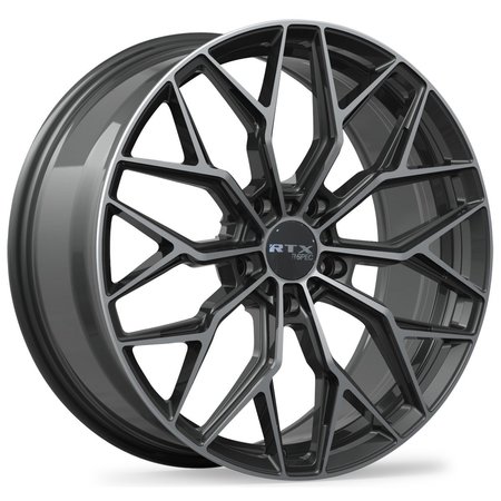 RTX Alloy Wheel, RS02 20x8.5 5x114.3 ET38 CB67.1 Gloss Black Machined 083156